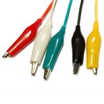Test Leads With Alligator Clips 20'' Length 10Pc
